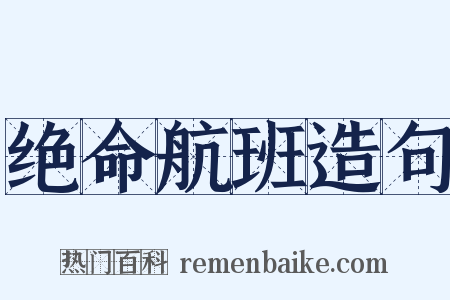 绝命航班造句是什么意思的图片
